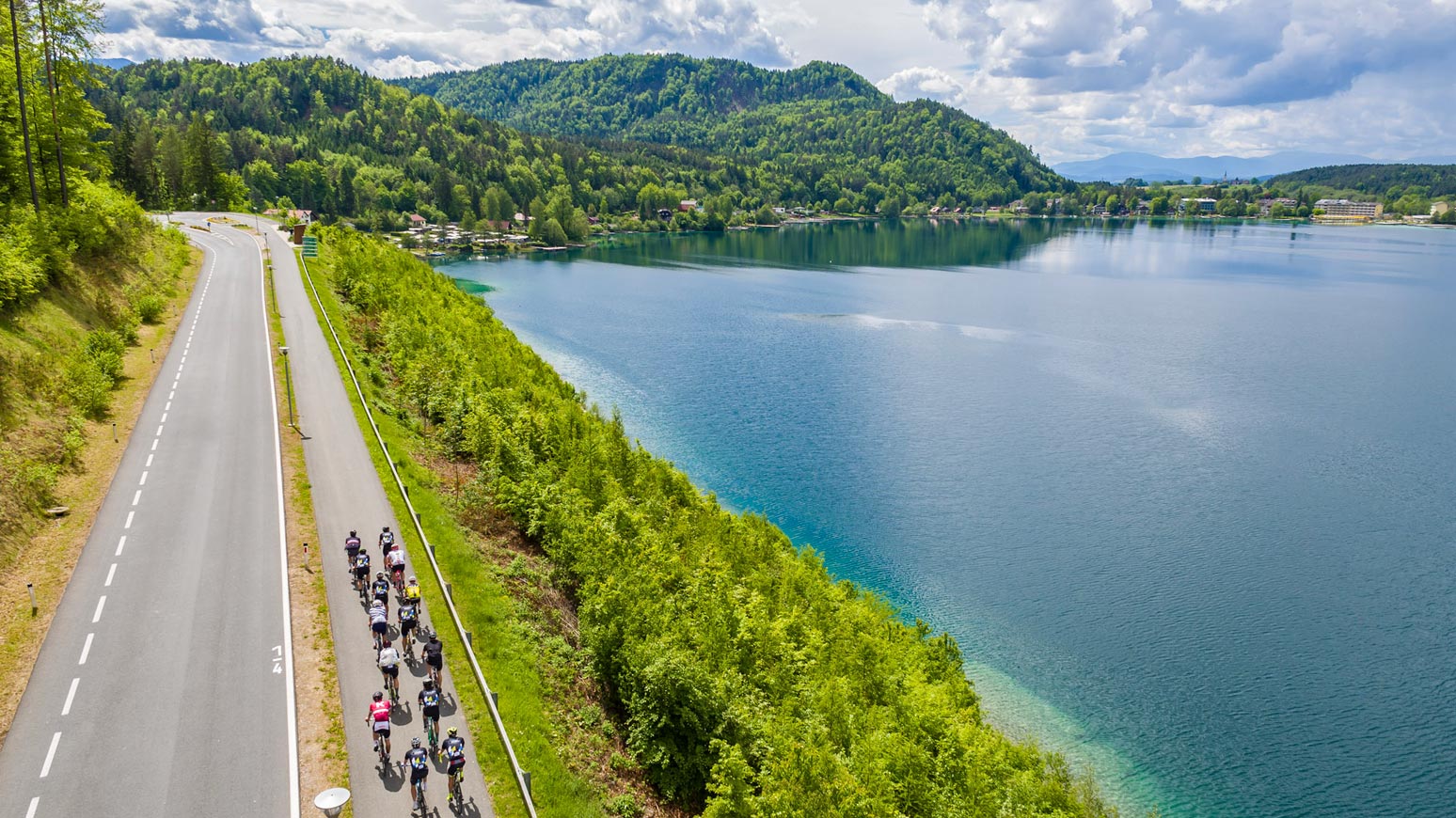 Rennradfahren am Klopeiner See