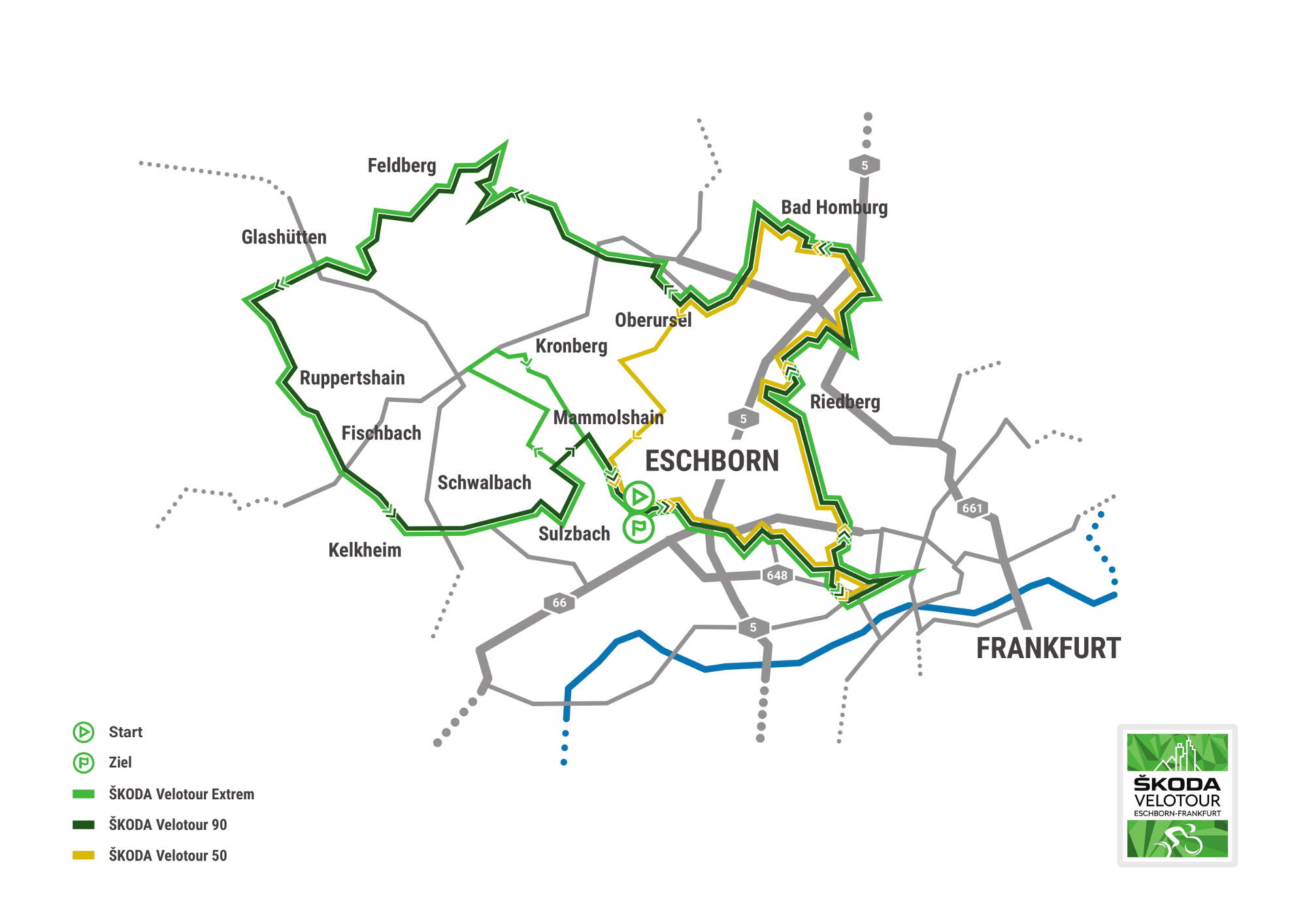 Strecke Eschborn-Frankfurt 2018