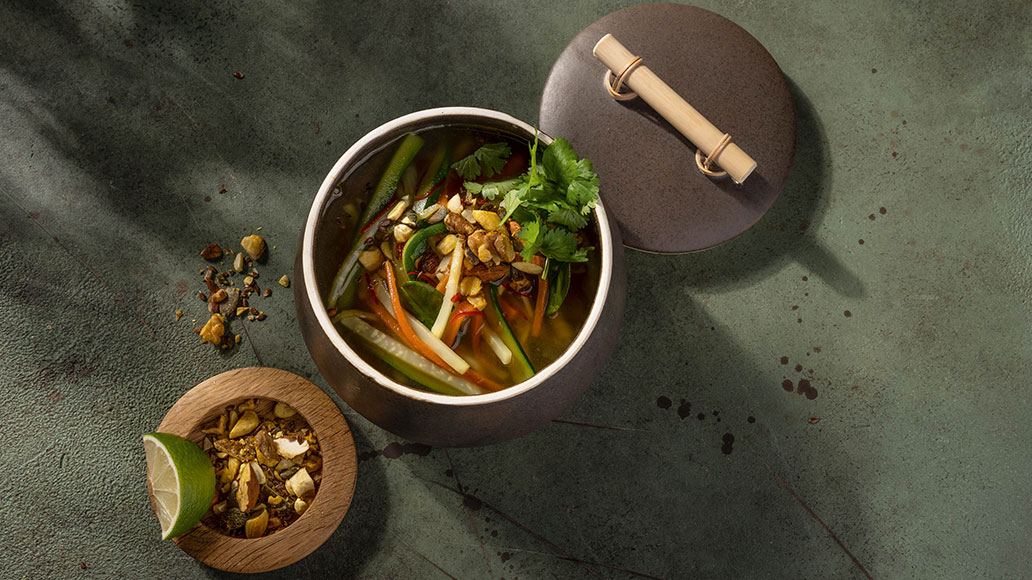 Asiatische Gemüsesuppe, Rezept, Team Bora-Hansgrohe